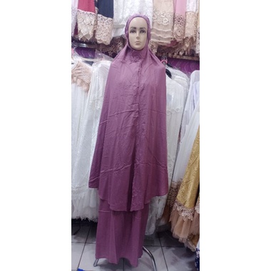 mukena katun rayon polos