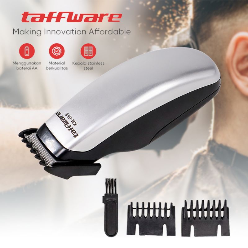 Alat cukur rambut elektrik trimmer hair shaver km-666 Taffware