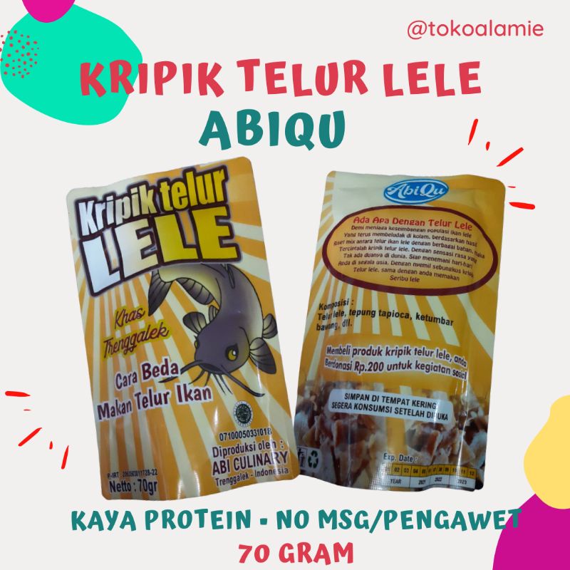 

KERIPIK TELUR LELE SUMBER PROTEIN NO MSG