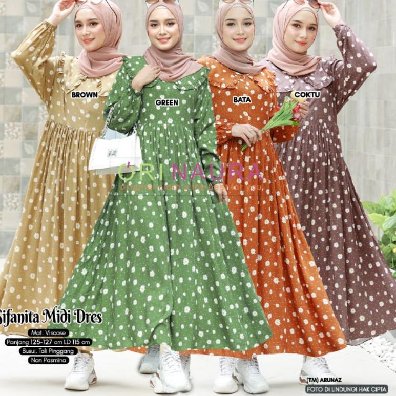 Gamis Wanita Ara Midi Dres // Aqira Midi Dres // Demonaco Midi Dres // Sifanita Midi Dres // Raswa M