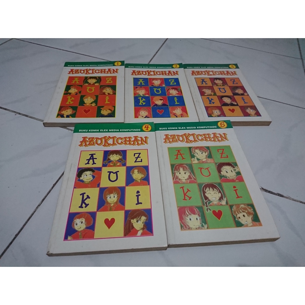 Komik Azukichan 1-5 tamat set 2 azuki chan