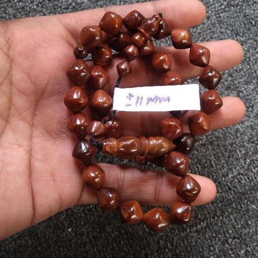 tasbih kokka wajik ± 11 mm ( 11mm ) 33 butir