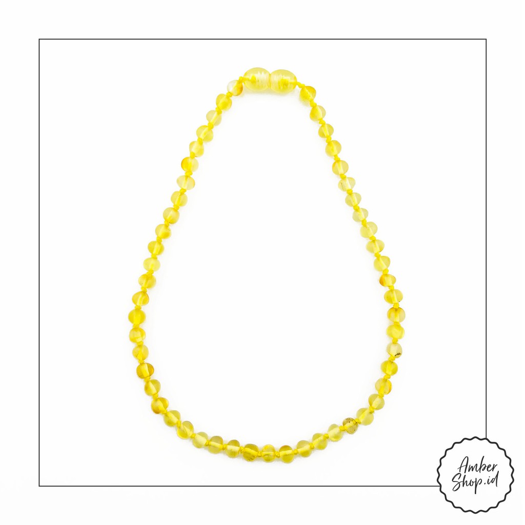 Set kalung &amp; gelang amber pereda nyeri tumbuh gigi bayi AS62 - Amber Shop