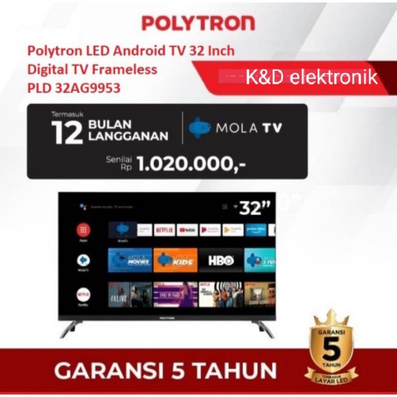 Polytron LED smart 32 inch