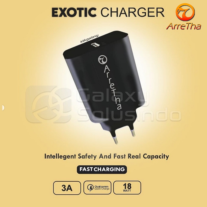 ARRETHA EXOTIC 3.0A Qualcomm USB Home/Travel Adapter Charger