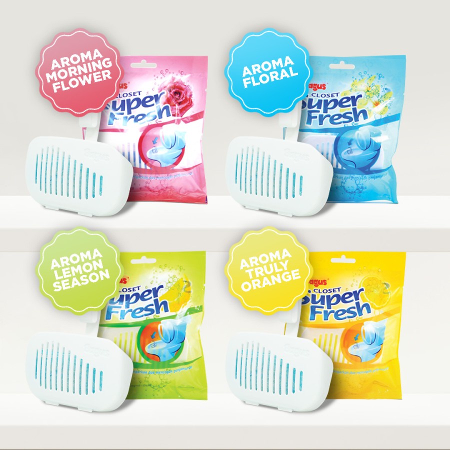 Pengharum Kloset Toilet WC Bagus Closet Super Fresh Floral 60g W-20129