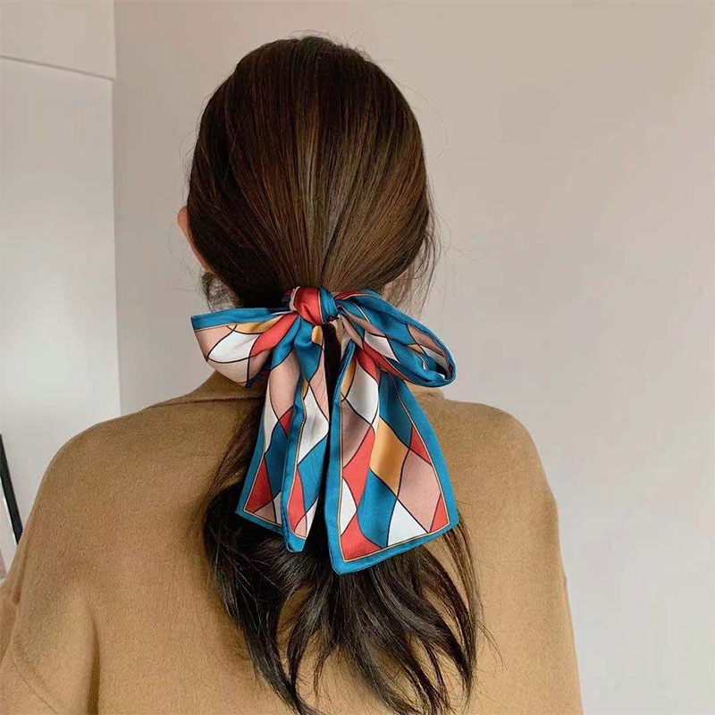 Ikat Kepala korea/Ikat Rambut Multifungsi Elegan/Desain Pita Prancis Wanita