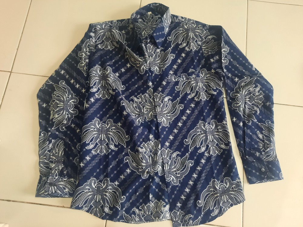 Kemeja Batik Pria Lengan Panjang Slim Fit Batik Pria Slimfit Modern
