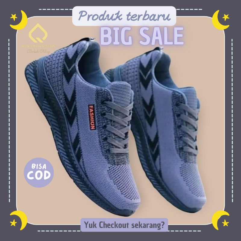 Sepatu Sneakers Olahraga Cowo Fashion Pria STON IR 908 Model Baru Terbaru Modern Korea Kekinian Sapa