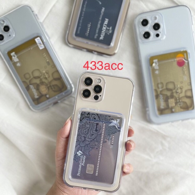 Wallet Case Iphone 14 plus 11 termurah 12 13 14 pro max 7 8 PLUS X XS MAX XR 11 12 13 MINI PRO PROMAX BENING Clear Case Card Holder Soft TPU IP053