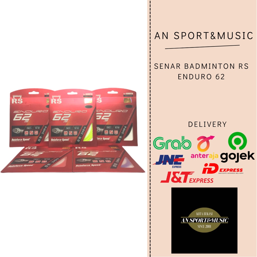 Senar Raket Badminton RS Enduro 62 Original 100%
