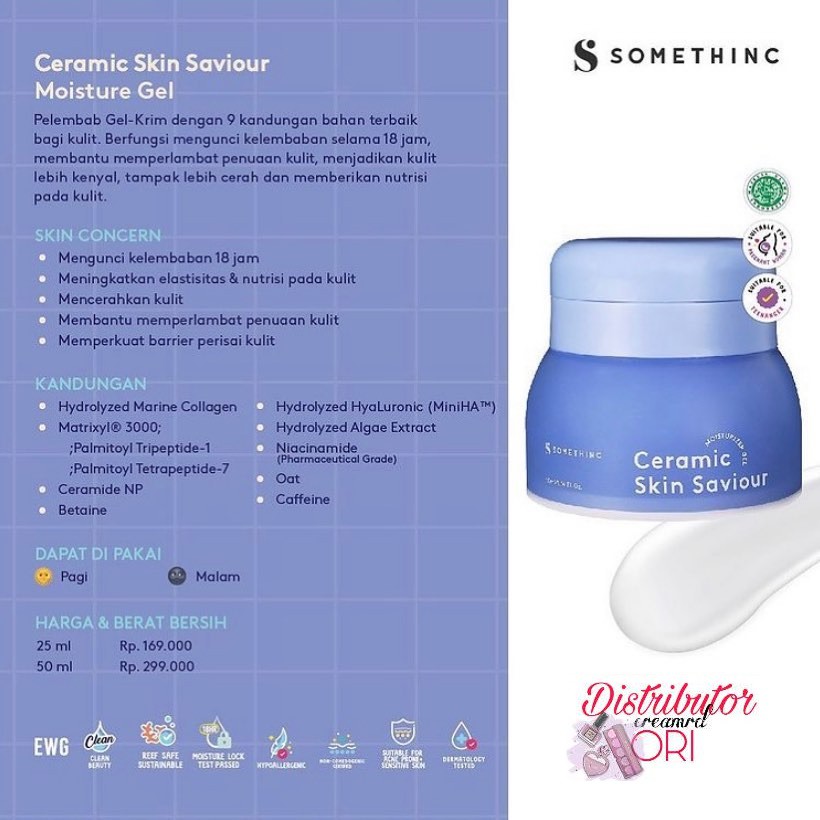 Somethinc Ceramic Skin Saviour Moisturizer Gel/ somethinc cream / Onsen supple-5