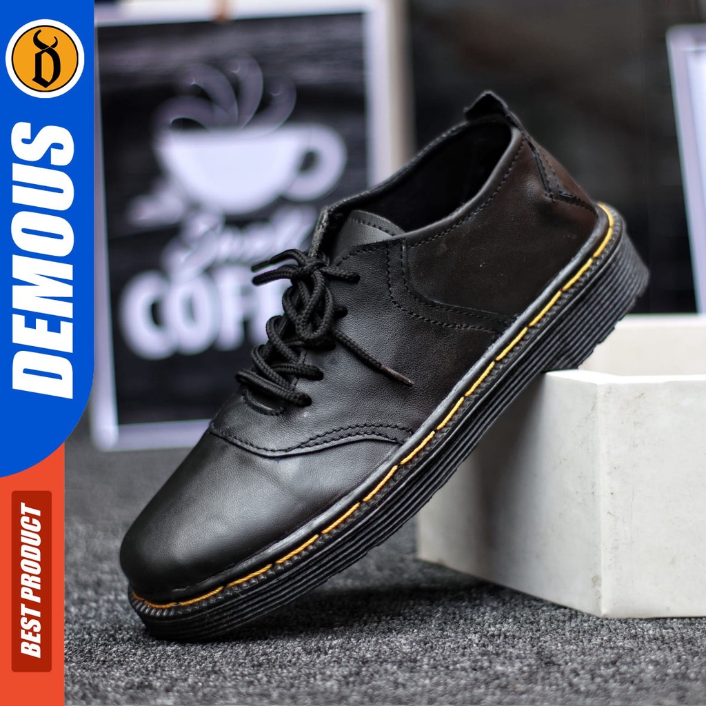 DEMOUS - Sepatu Pantofel Pria Formal Kulit Asli