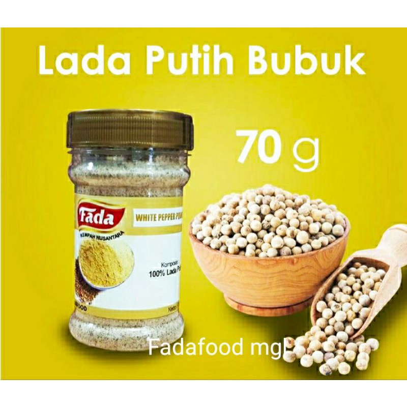 

Merica Bubuk/ Lada Putih Bubuk/ original white pepper powder 70g