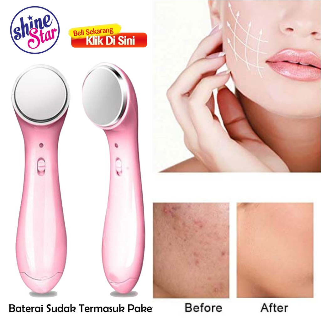 COD - SETRIKA WAJAH / ION FACIAL MASSAGE ELECTRIC / ALAT PEMIJAT PERAWATAN KULIT WAJAH ANTI ANGING
