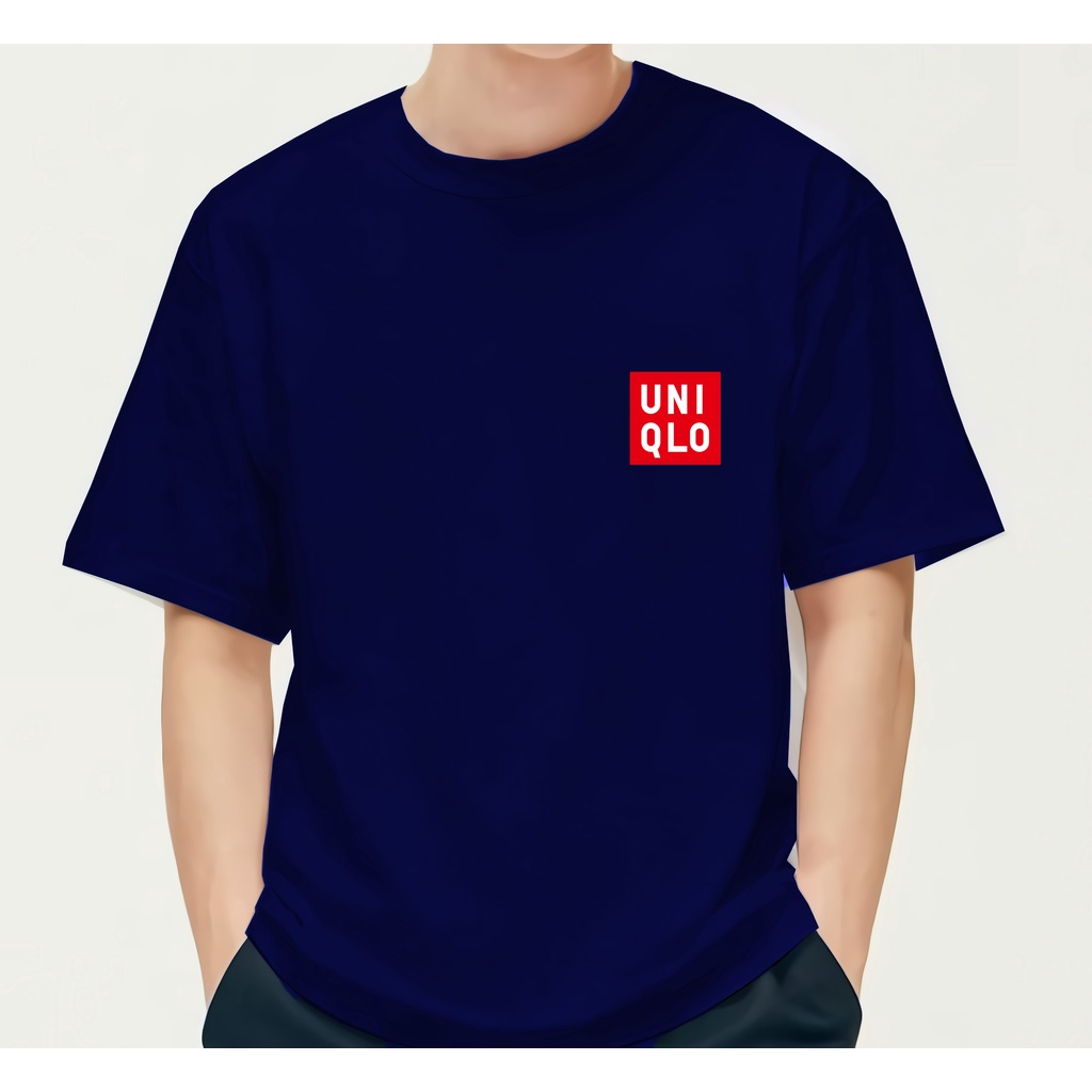 COD Kaos Katun Uniqlo Premium Kaos Distro Cotton Combed 24S-5