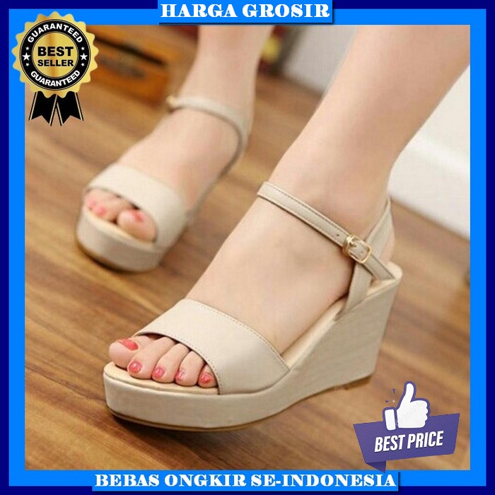 Model Sandal Homyped Wanita Original Terbaru Wedges Promo Ori Kekinian Kulit Sintetis Louisa N61 - N