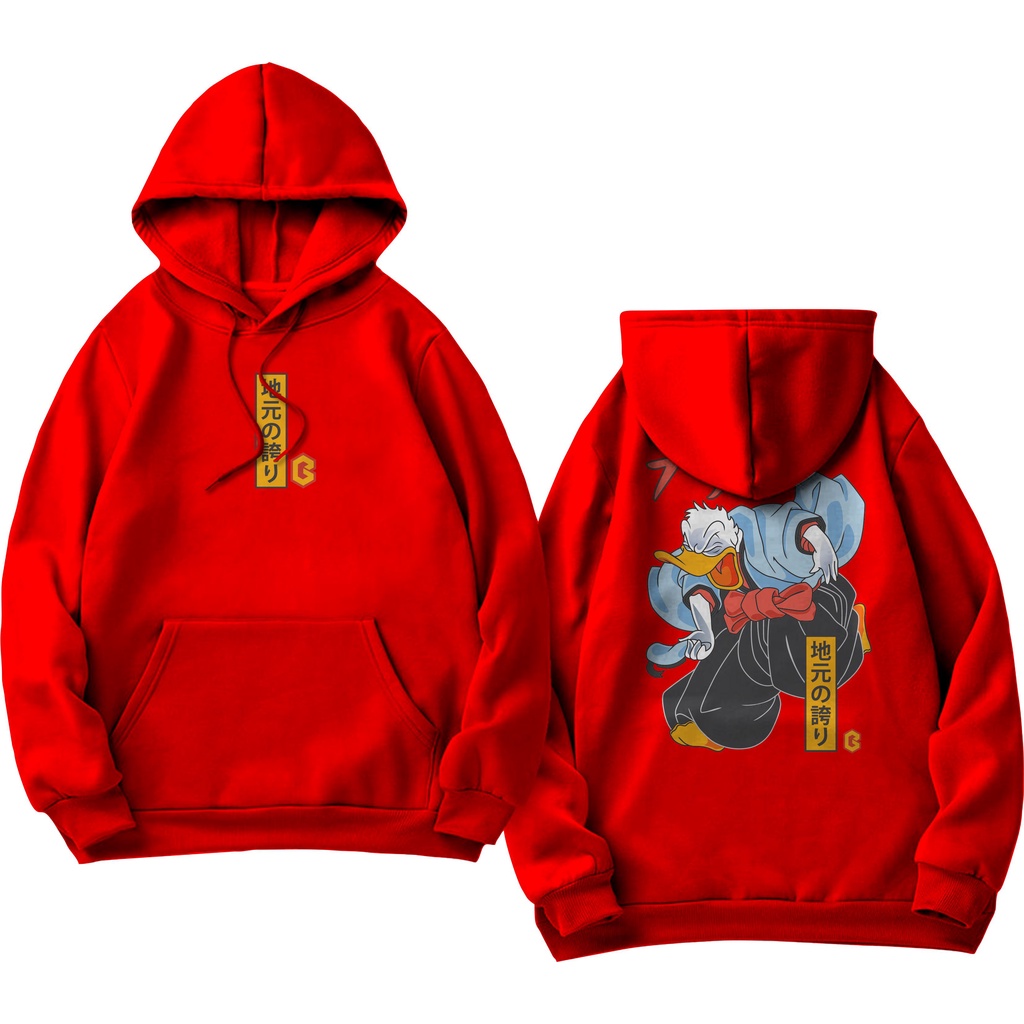 BRIGO Jumper Hoodie DONALD DUCK II Sweater Hoodie BRIGO Sablon DTF Fleece Cotton II SIZE M-XXL (Pria &amp; Wanita) Free stiker&amp;Gantungan Kunci