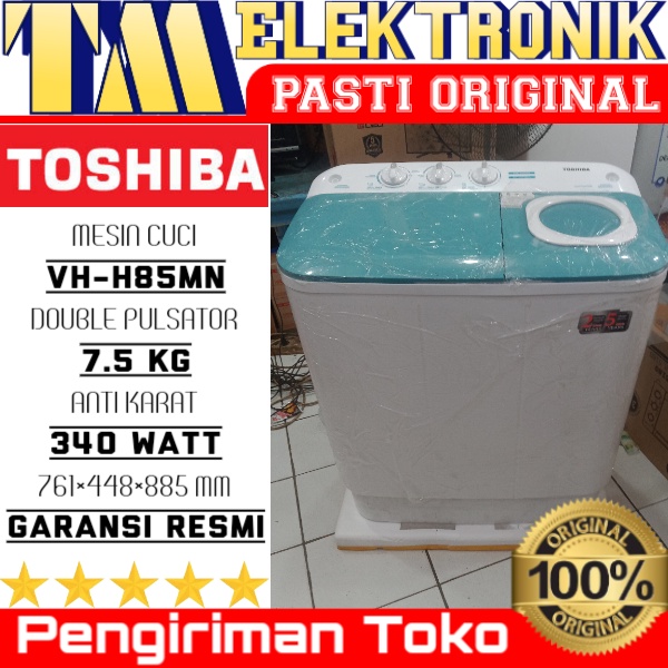MESIN CUCI TOSHIBA VH-H85MN / Mesin cuci 2 tabung kapasitas 7.5kg
