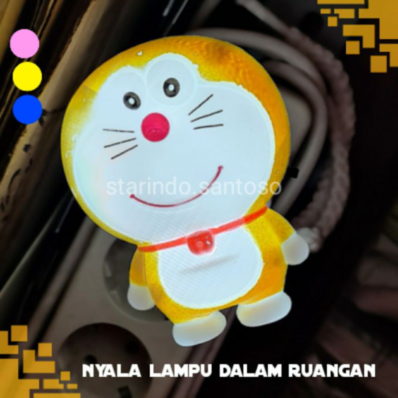 LAMPU TIDUR  LED BENTUK 3D doraemon hemat energi unik karakter anak lucu