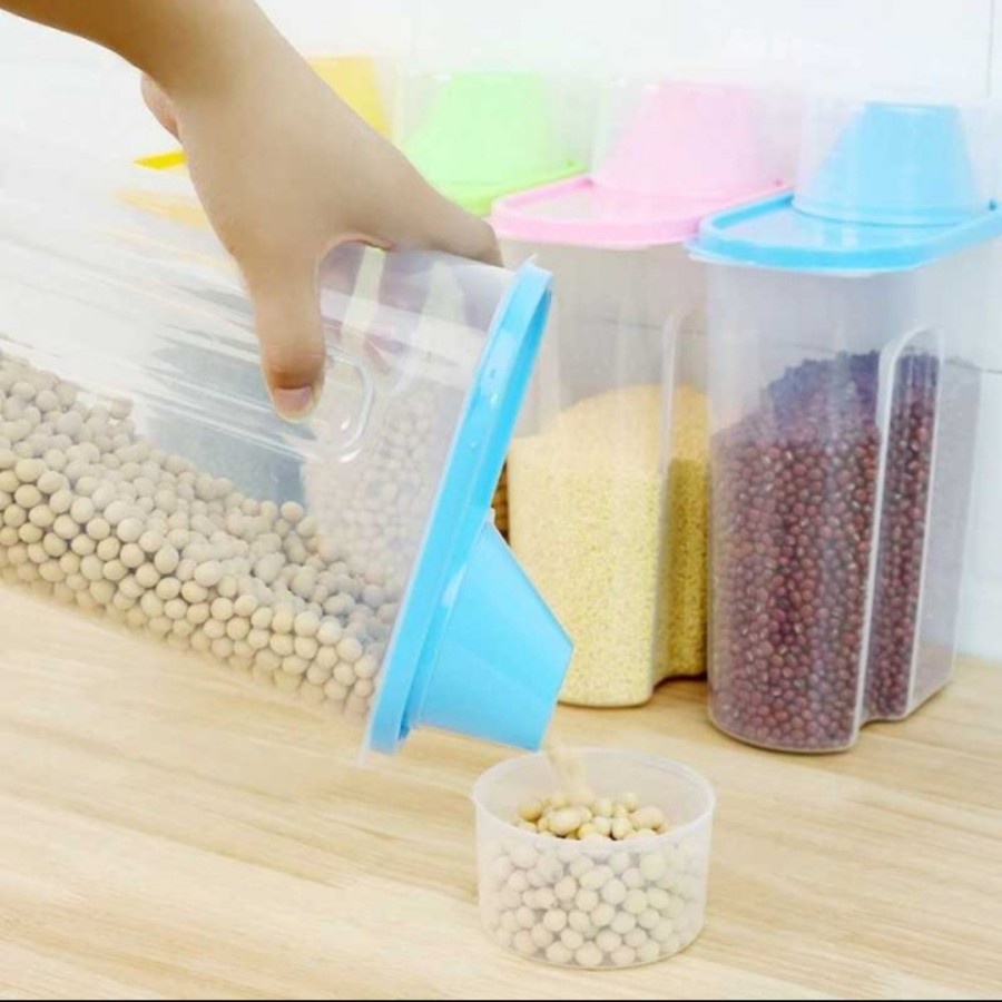 Wadah Toples Cereal Jar Tempat Penyimpanan Makanan Storage Dapur Beras