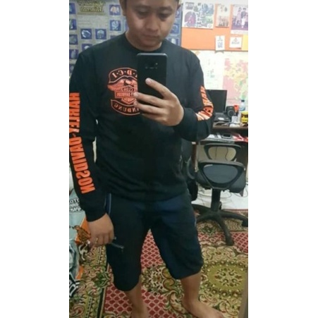 kaos lengan panjang Harley Davidson HDCI bandung