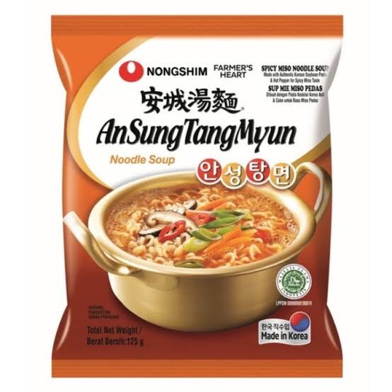 

Nongshim Ansungtangmyun Noodle Soup - 125G-Mie Instan Korea