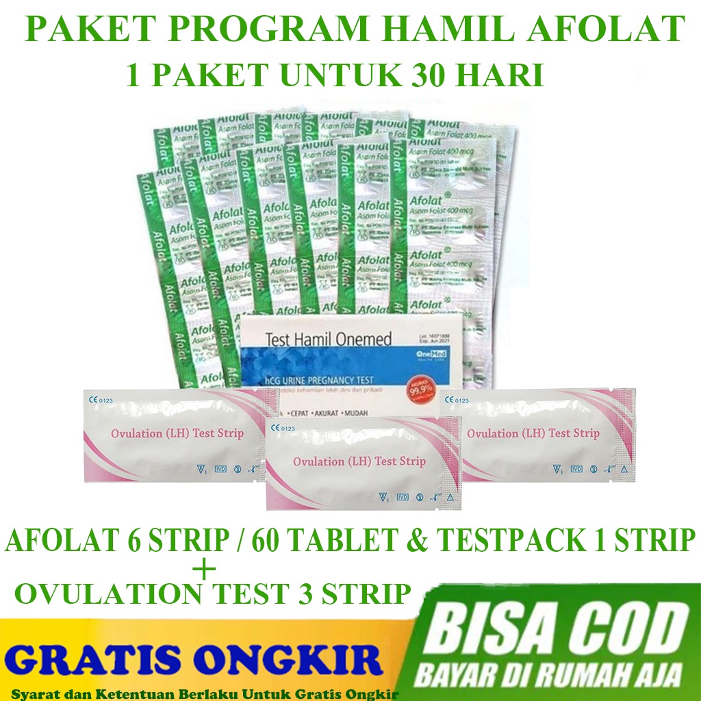 Afolat Untuk Program Hamil / Vitamin Kehamilan / Kesuburan Wanita / Asam Folat Afolat