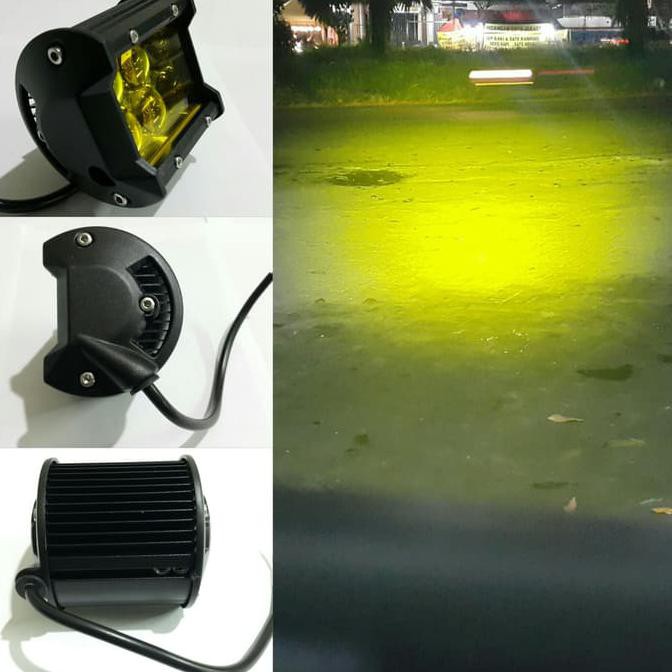 LAMPU TEMBAK SOROT LED CWL  6 LENSA CEMBUNG WATERPROOF SINAR KUNING