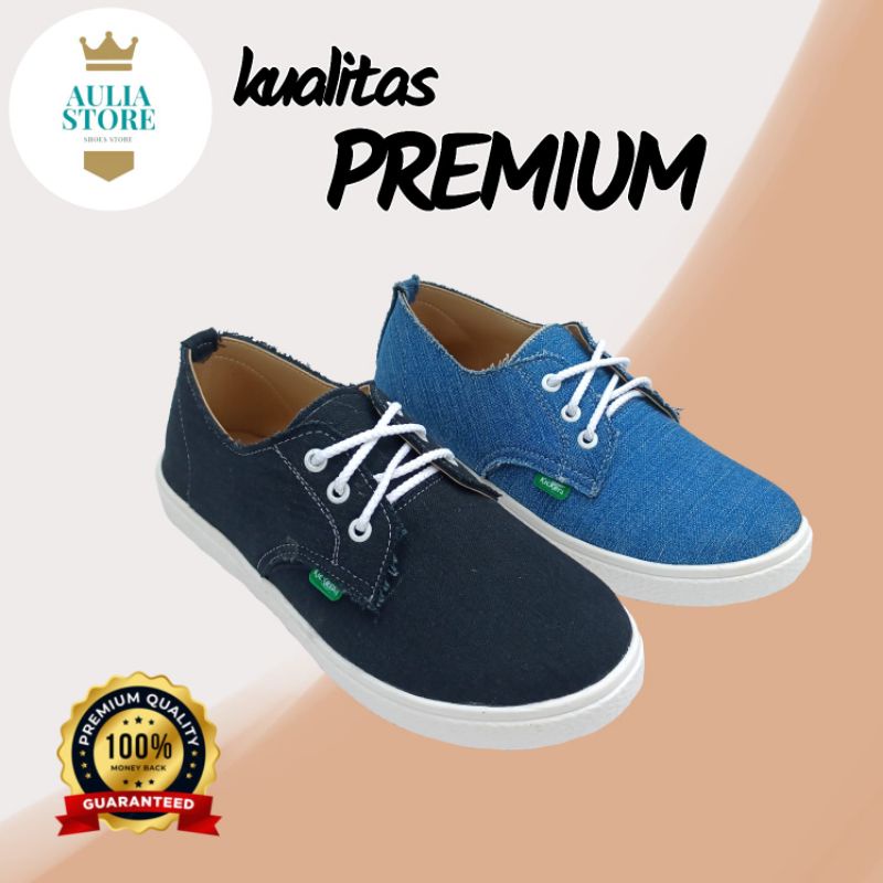 sepatu casual santai wanita kickers murah bigsize jumbo ukuran besar 41_45 kode jeans