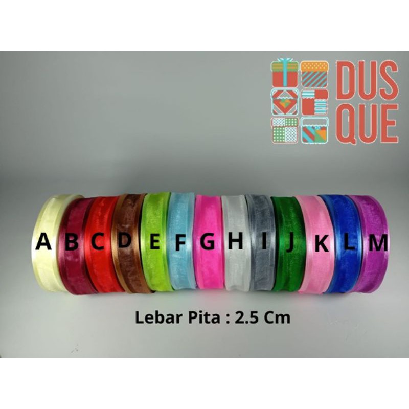

PITA ORGANZA / PITA ORGANDI LEBAR 2.5 CM