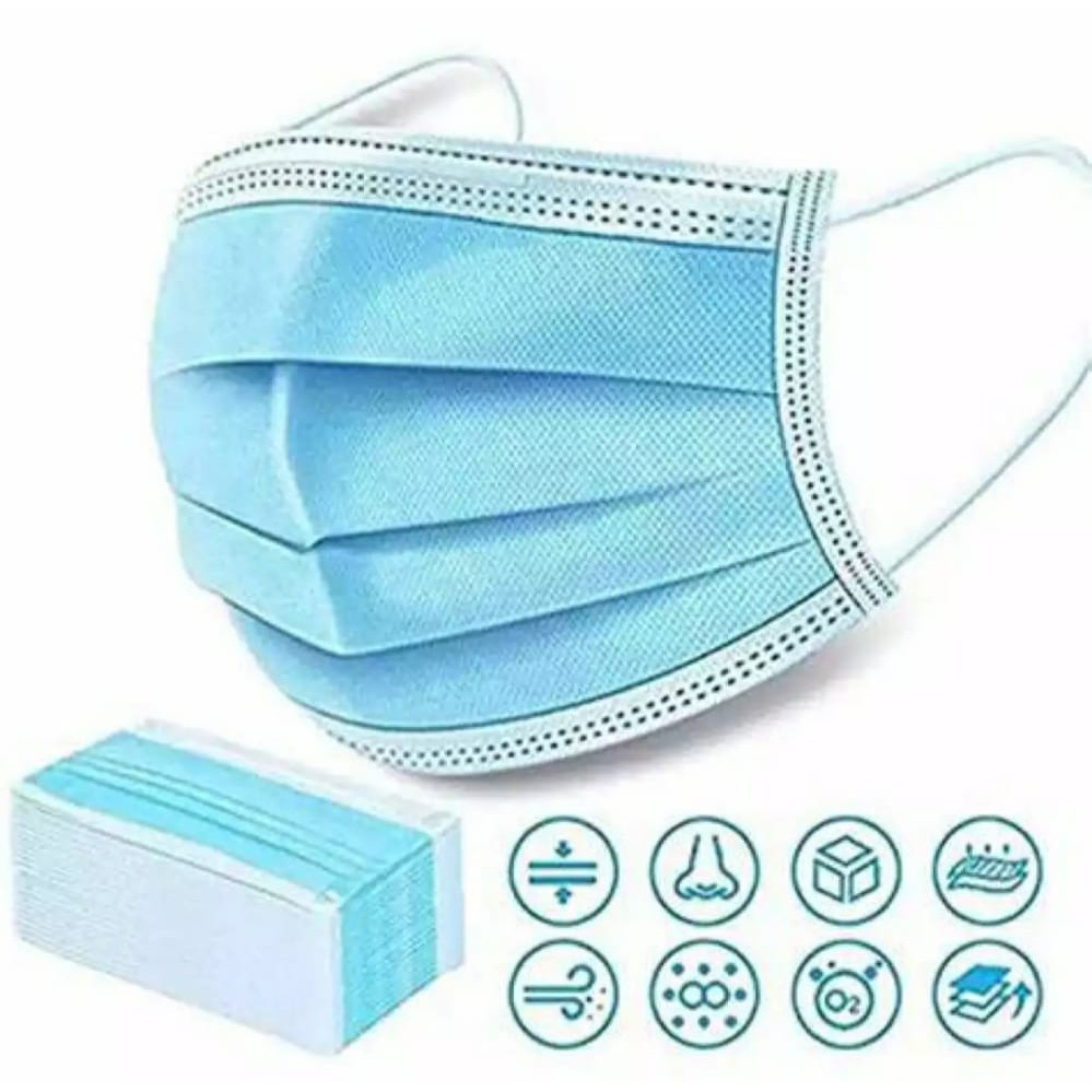 masker 3ply masker wajah bedah face protective mask earloop