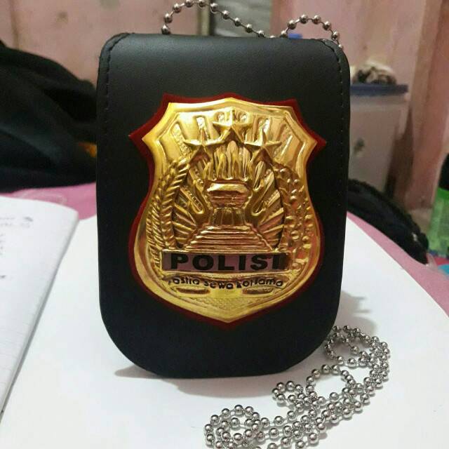 Kalung lencana logo polisi