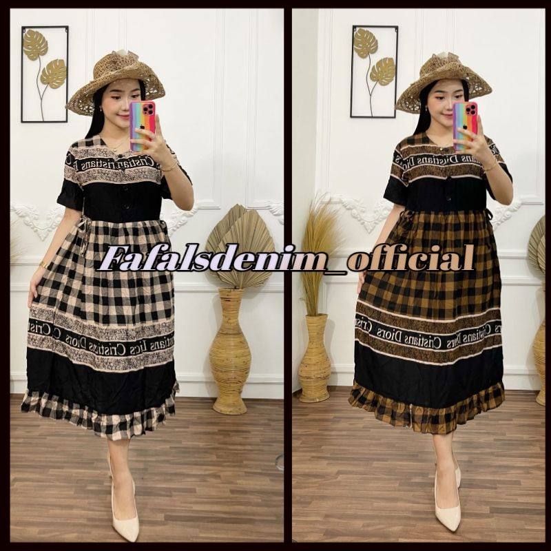 TERBARU Daster Rayon Busui Premium//Dress kekinian Viral Arken Branded