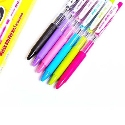 ✥ STANDARD PEN R6 BLACK / 12 PCS - Hitam ❆