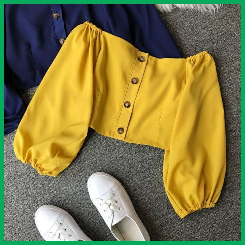 Baju Crop Baju Mini Seksi PTS TB HIGH QUALITY IMPORT WF crop top riri