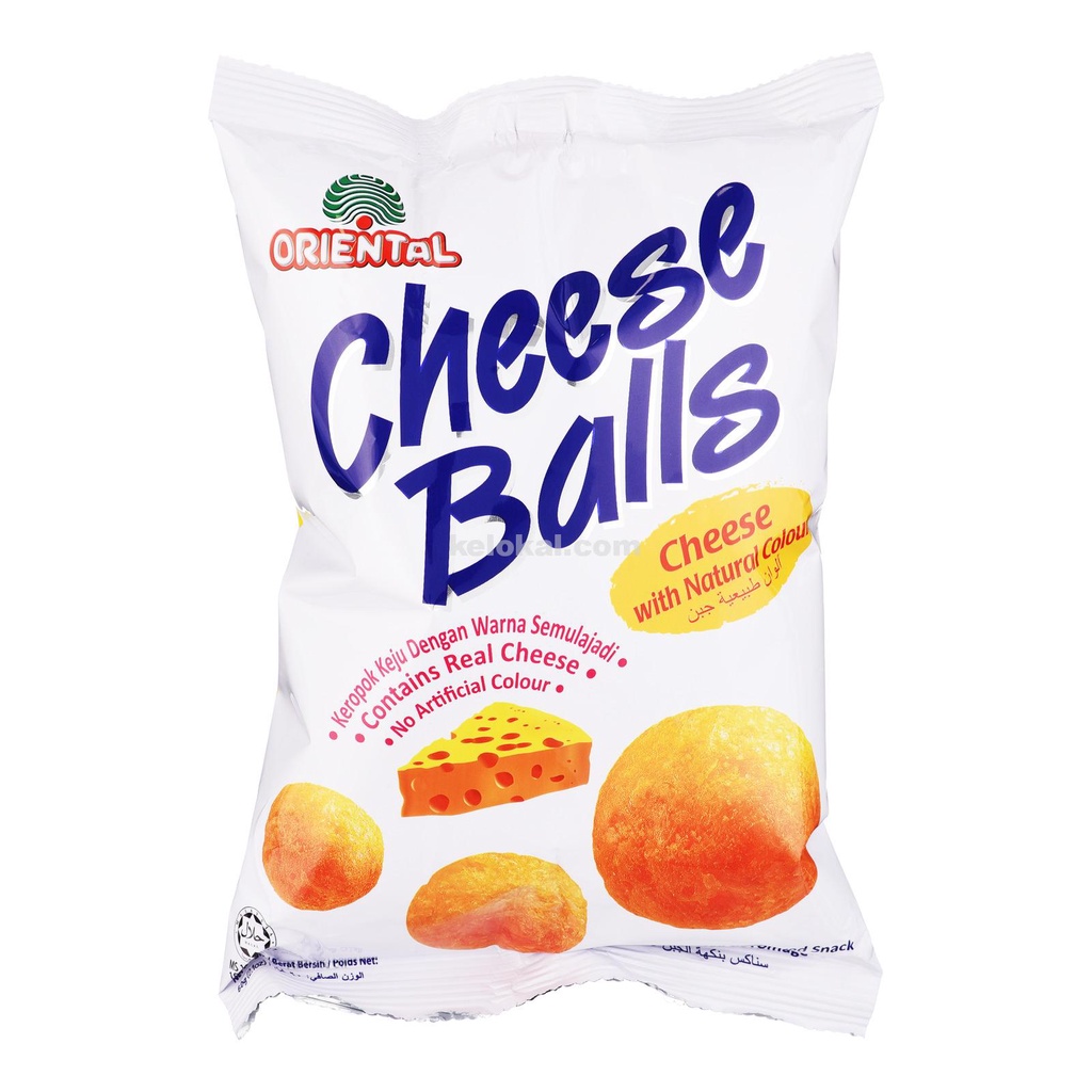 

ORIENTAL CHEESE BALLS CHEESE FLAVOURED SNACKS 60GR