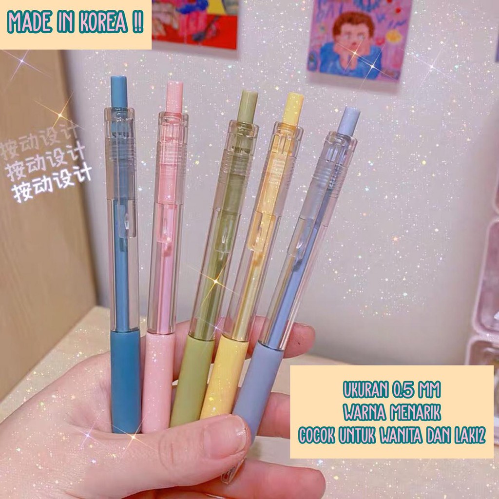

Pulpen Mekanik Pulpen Gel Pen Juice PASTEL 0.5mm SATUAN Unik Murah ( Bukan PILOT ) Cetek ballpoint R
