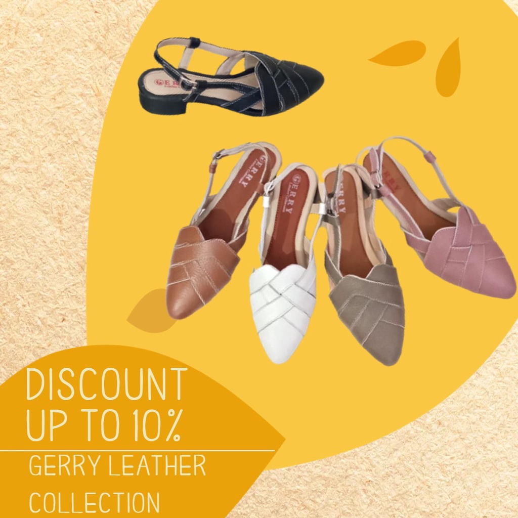 Sepatu Kulit Wanita Model MeiMei - Gerry Leather