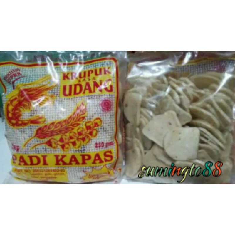 

kerupuk udang cap padi kapas kwalitas asli super model kancing