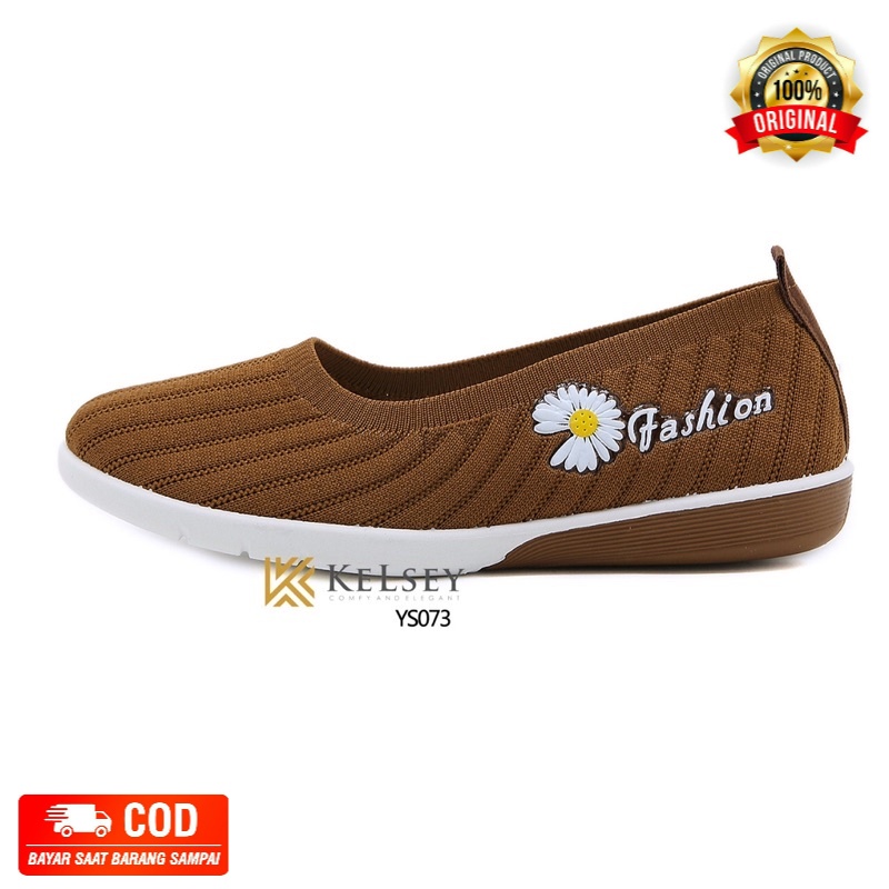 NICOLE SEPATU FLYKNIT KELSEY YS073 SEPATU FLAT Flyknit  Flat  import