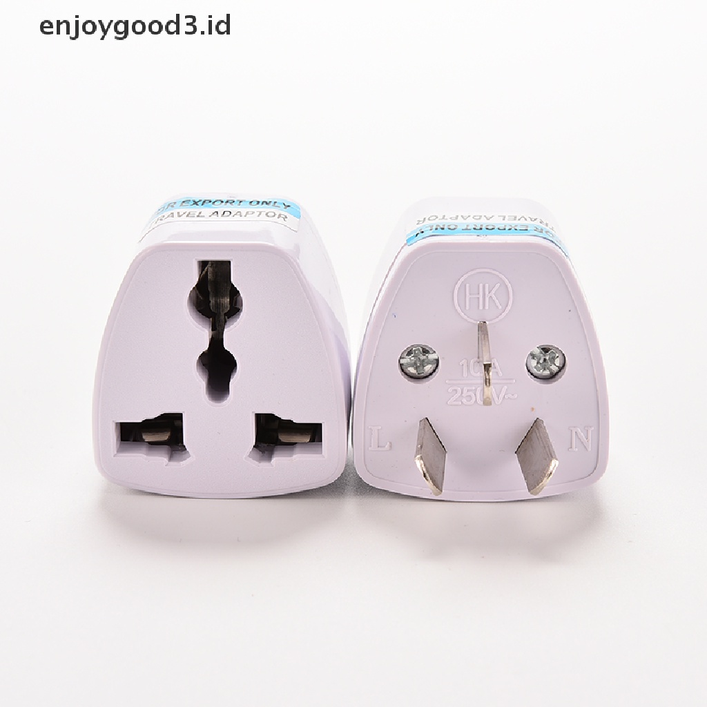 Adapter Konverter Power AC 3 pin Plug US EU Universal Ke AU Australia Untuk Travel