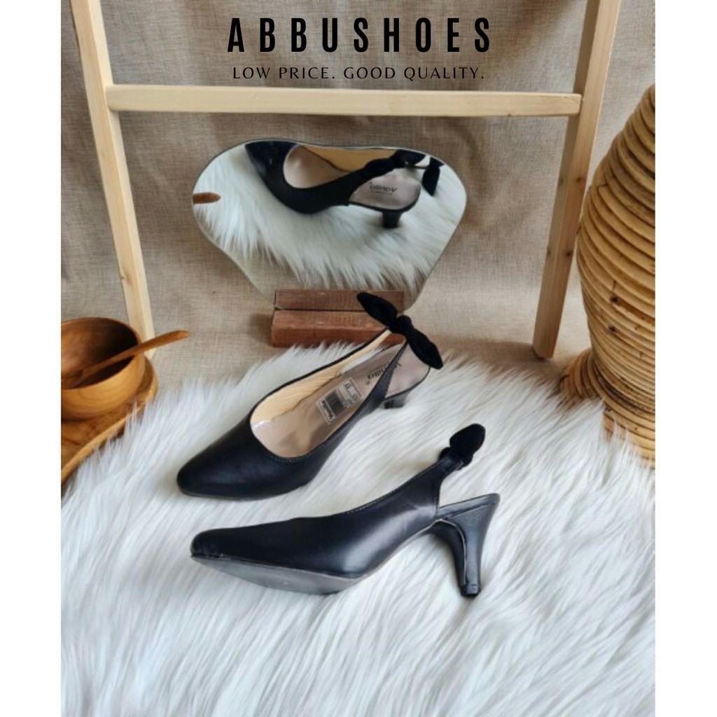 ABBUSHOES Hs 100 high heels bapau tali pita 7cm