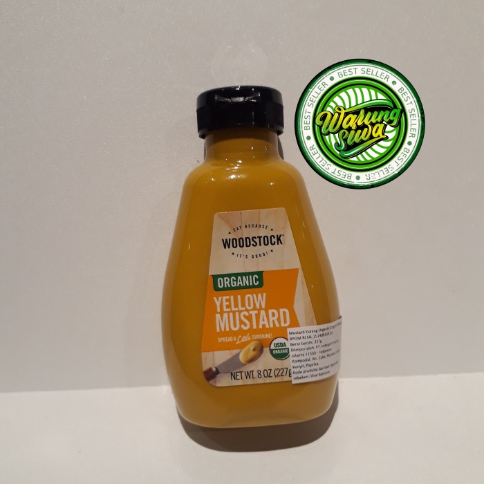 

woodstock organic yelow mustard 227gr