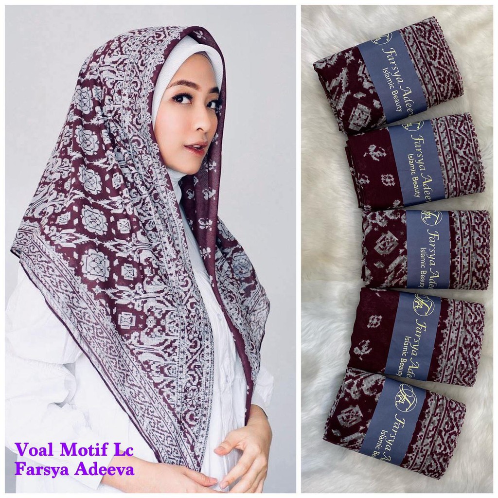 SEGI EMPAT MOTIF TERBARU HIJAB SEGI EMPAT MOTIF DEENAY  LASERCUT  TERMURAH DAN TERLARIS NAYLA HIJA'B-BATIK MANGGIS