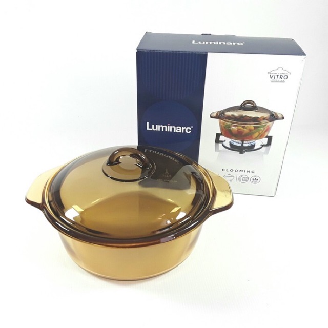 Luminarc Vitro Blooming Amber Casserole 3L