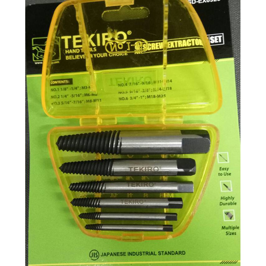 tap balik set tekiro ' tap pembuka baut patah tekiro