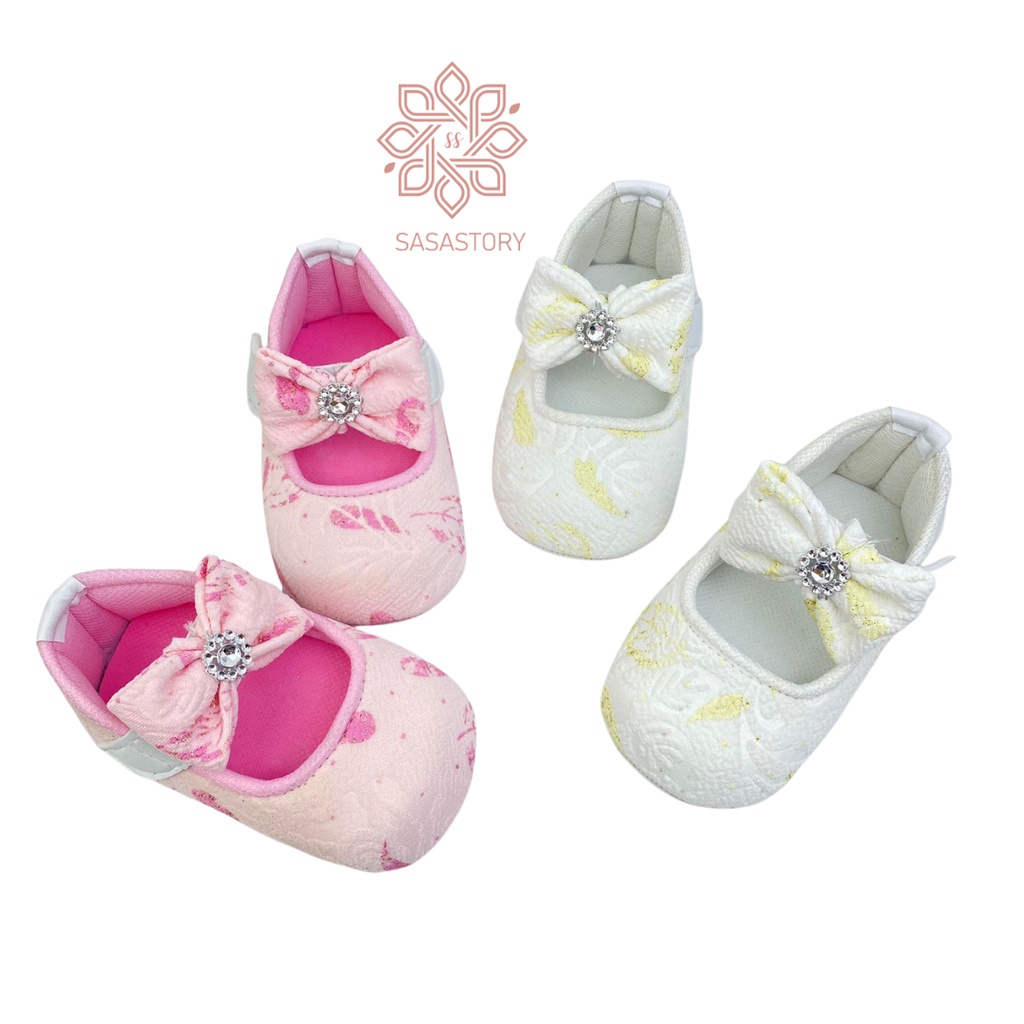 SEPATU BAYI BABY PREWALKER PITA ANAK PEREMPUAN 0-12 BULAN FP23