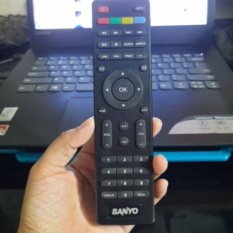 REMOTE REMOT TV LED LCD SANYO TIPE TERBARU ORIGINAL ASLI