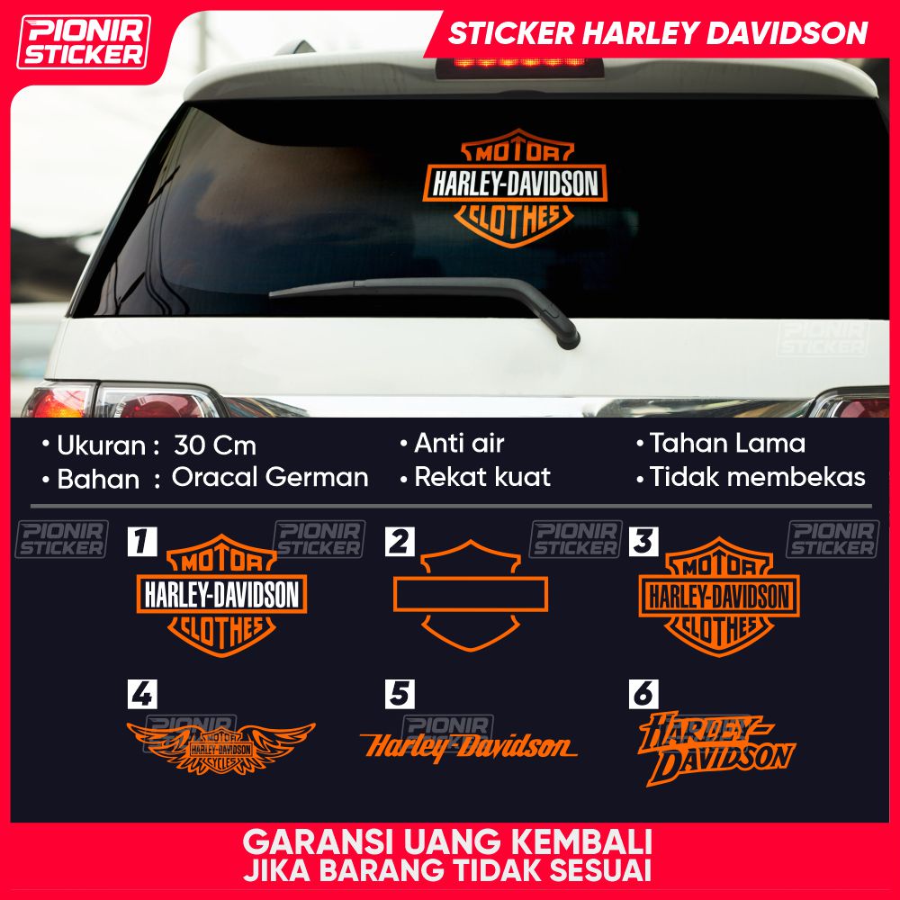 Stiker Harley Davidson Mobil Cutting Sticker Motor HarleyDavidson Keren